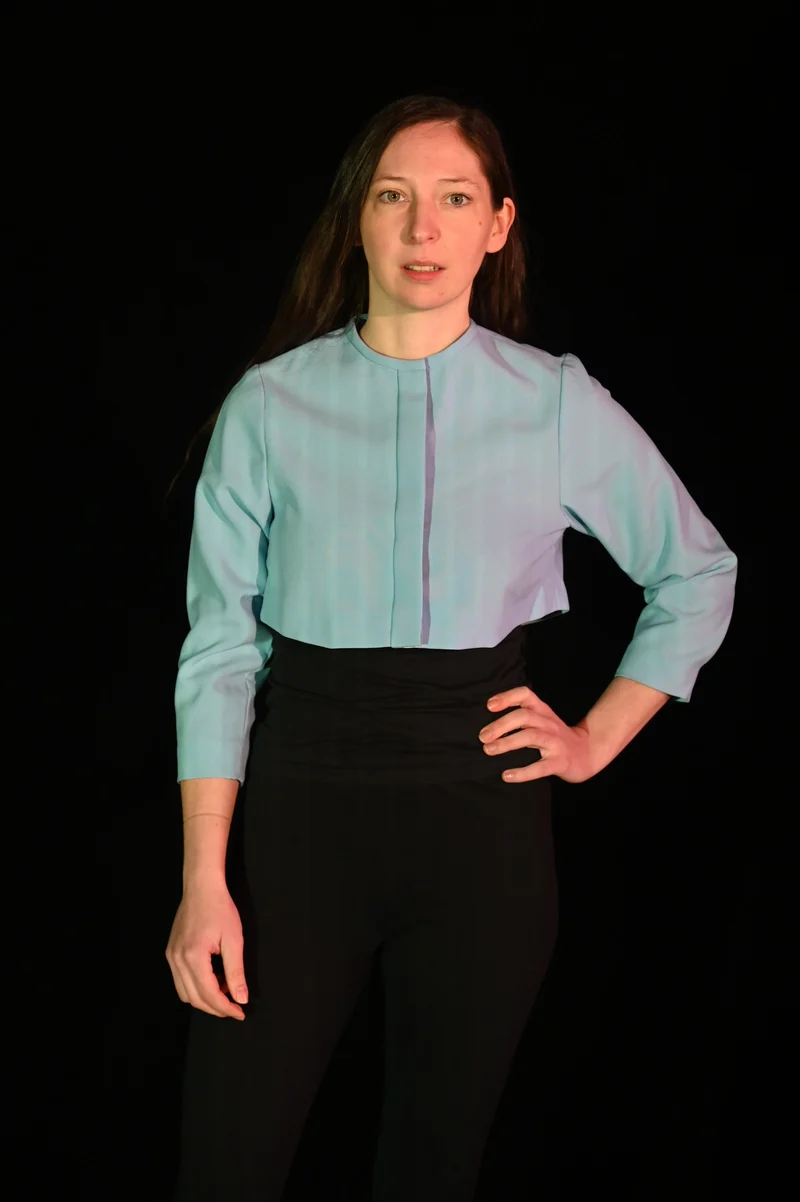 Jacke - Blauer Bolero - W165