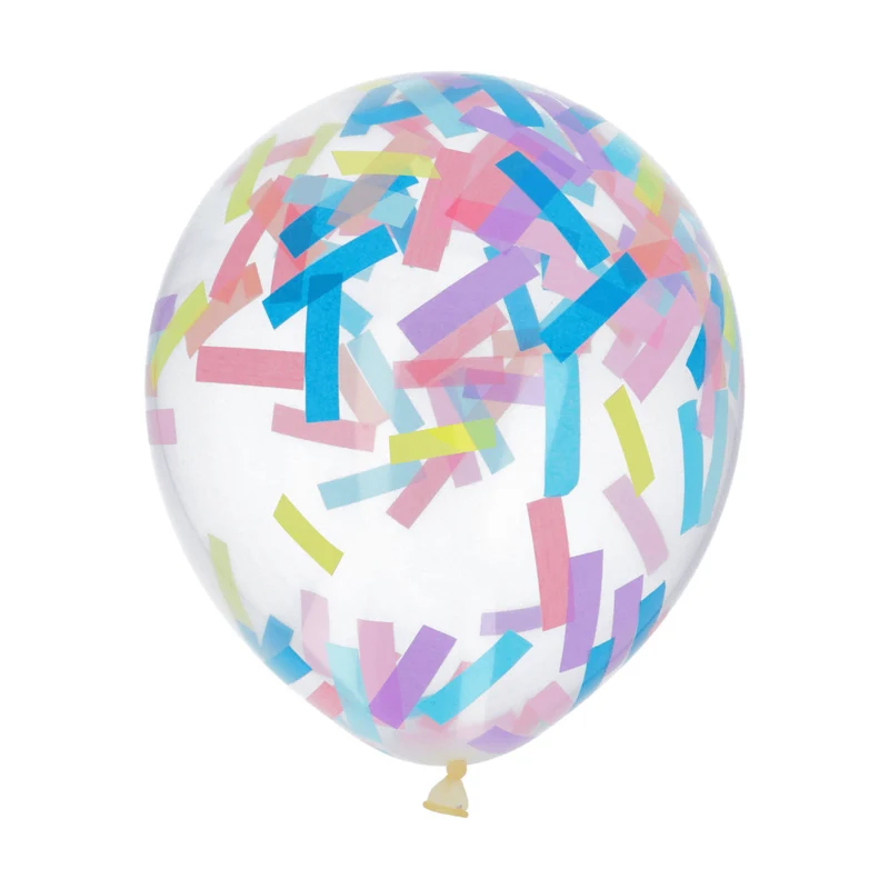 Konfetti-Ballons Ø 30cm Pastell Streusel 4 Stk.