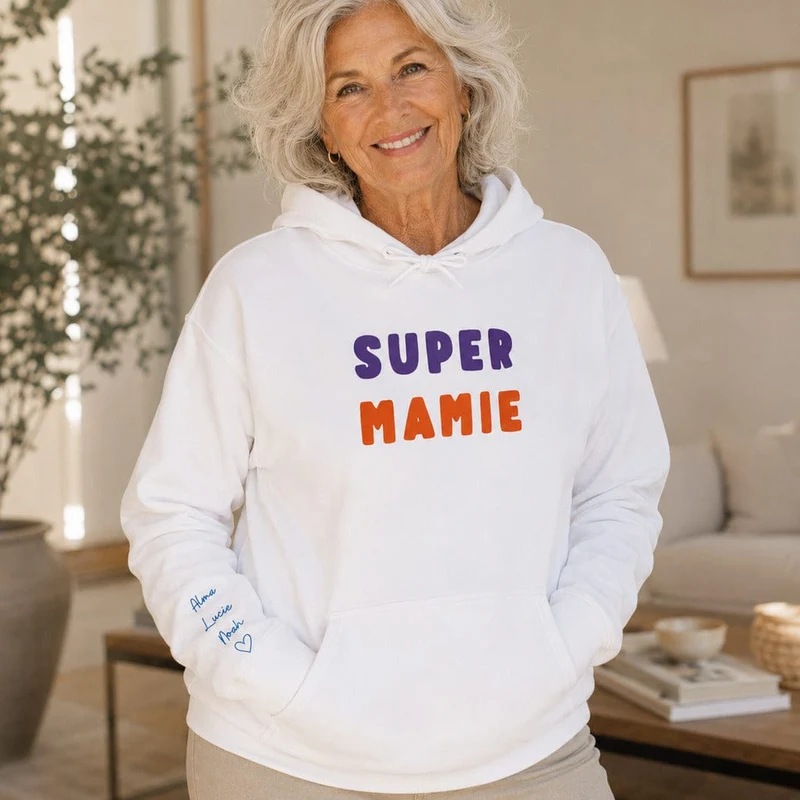 Pull personnalisé mamie - Super mamie