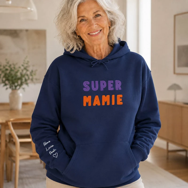 Pull personnalisé mamie - Super mamie