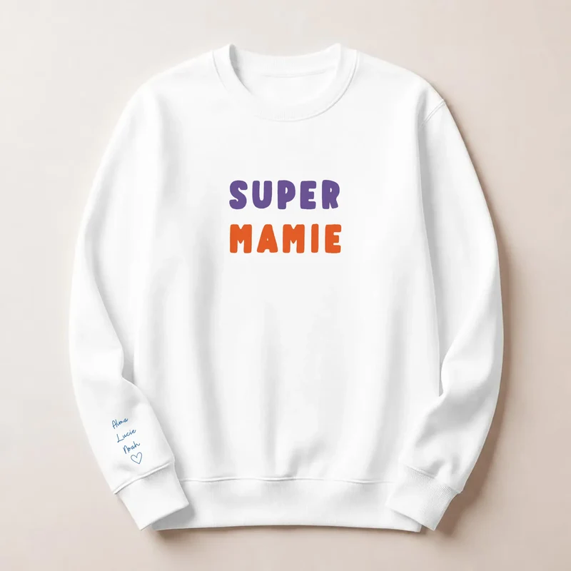Pull personnalisé mamie - Super mamie