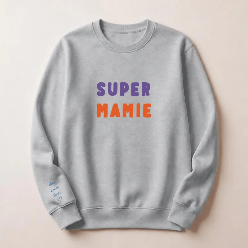 Pull personnalisé mamie - Super mamie