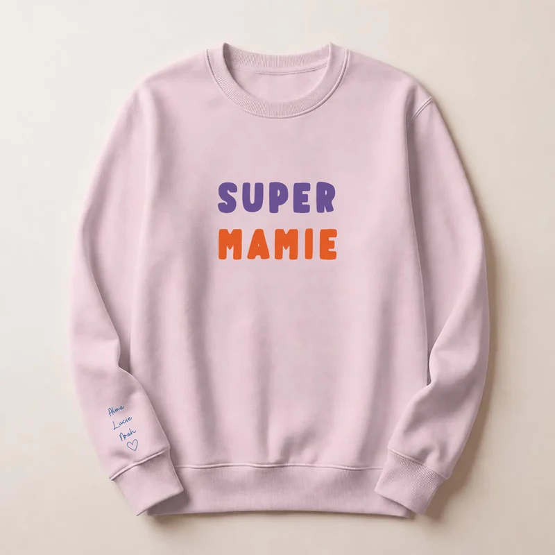 Pull personnalisé mamie - Super mamie