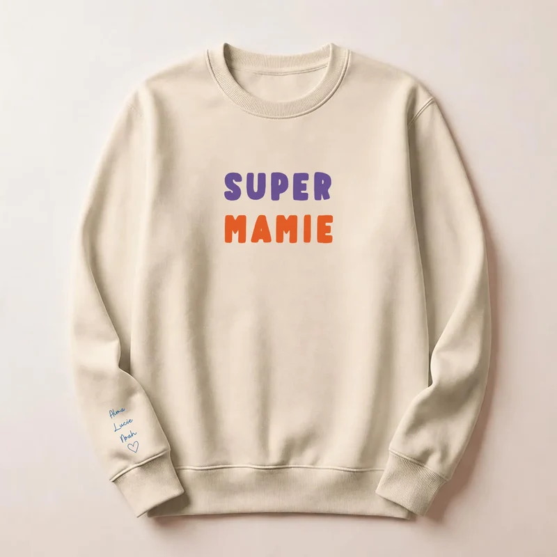 Pull personnalisé mamie - Super mamie