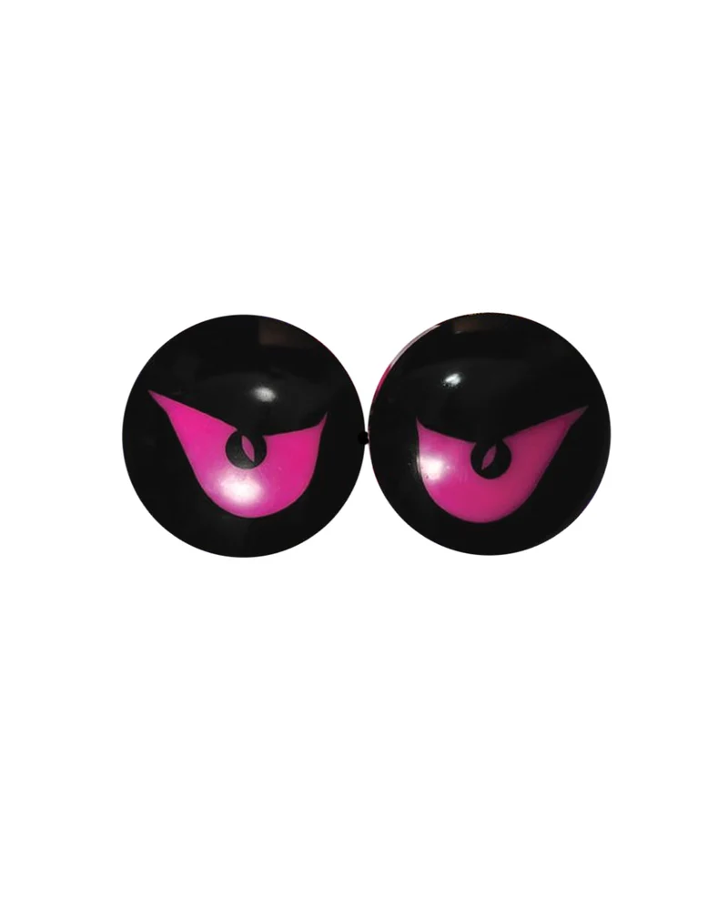 Leuchtende Halloween Kürbis Augen Purple