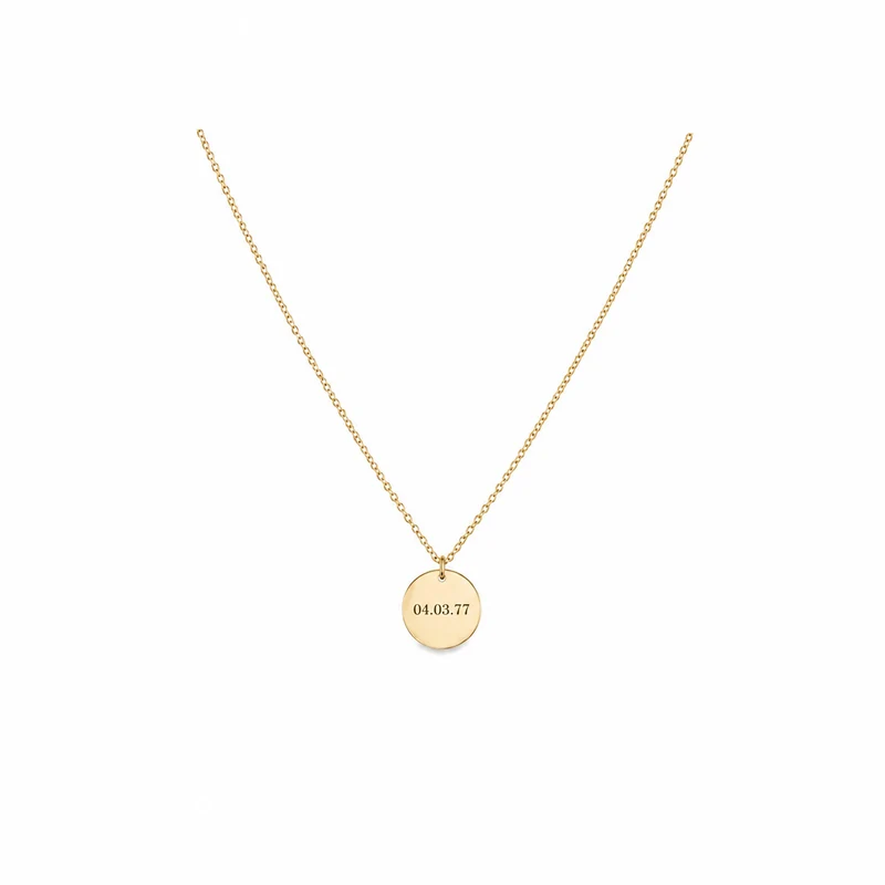 Kette Gold Gravur Schwester