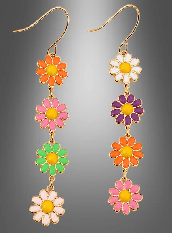 Bunte Blumen Ohrringe Hänger