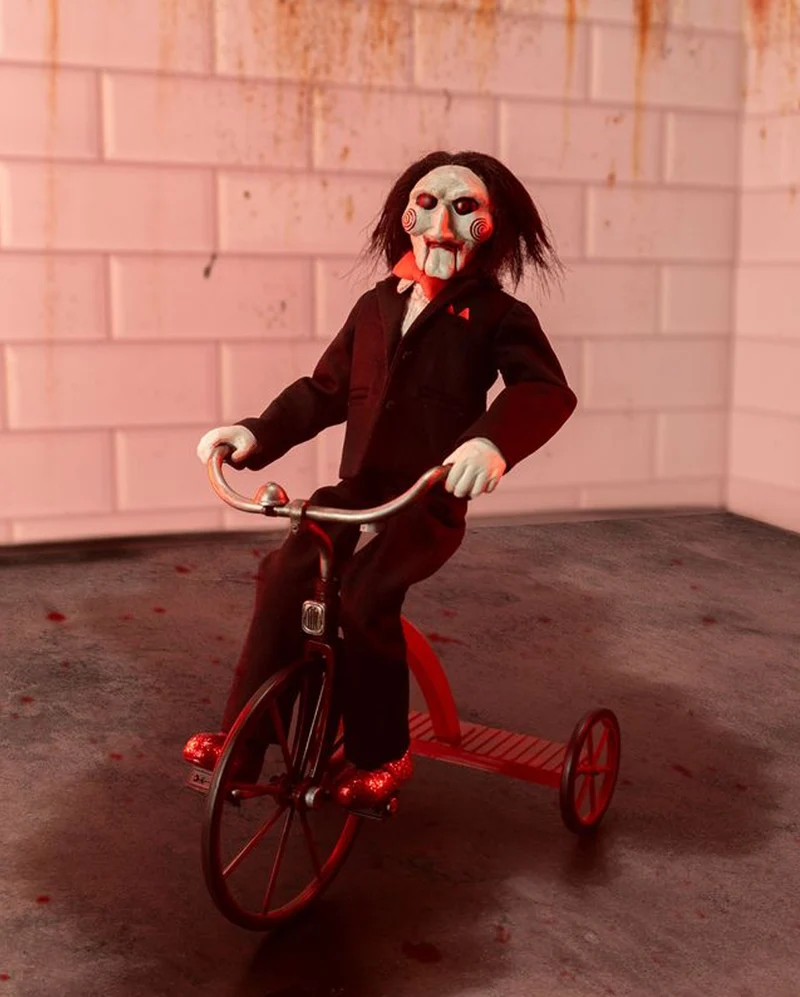 Saw Actionfigur Billy the Puppet mit Dreirad 18cm