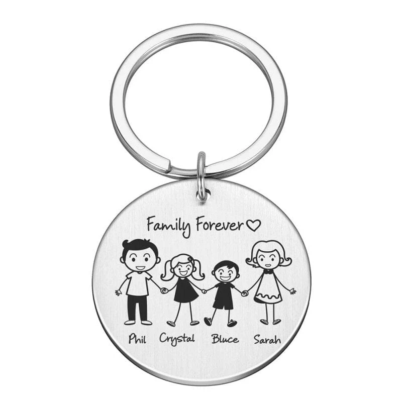 Schlüsselanhänger Familie Personalisiert