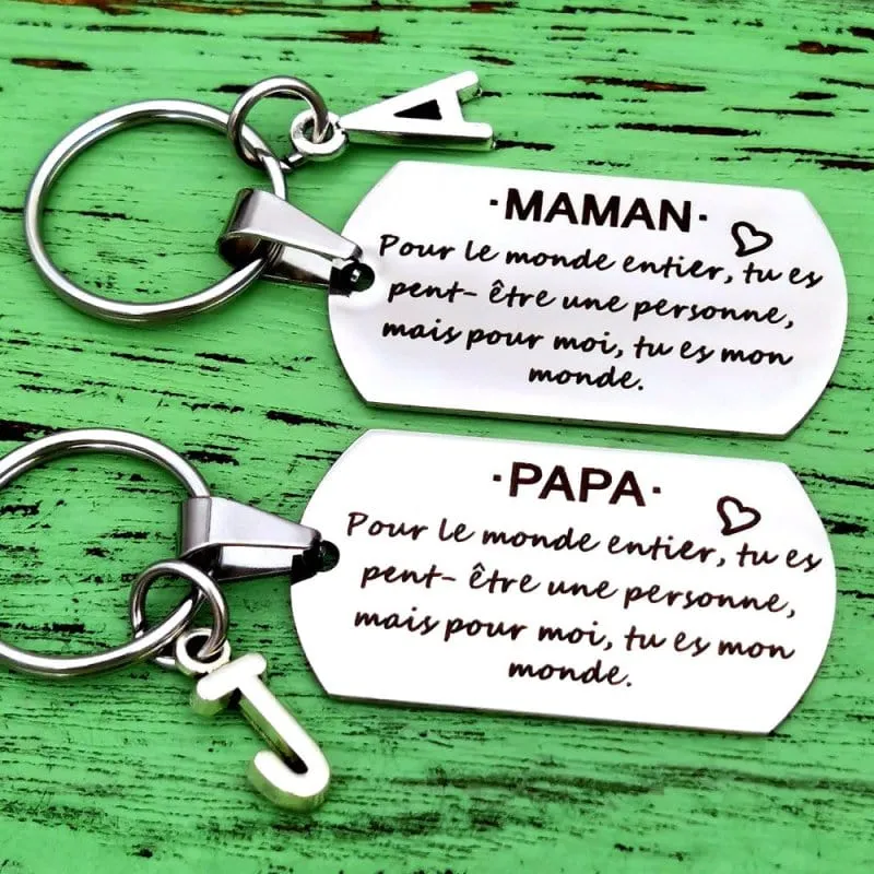 Schlüsselanhänger Papa Mama