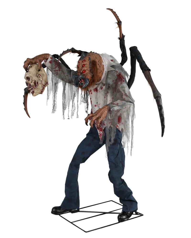 Dr. Fangor Spinnenmonster Halloween Animatronic 182cm