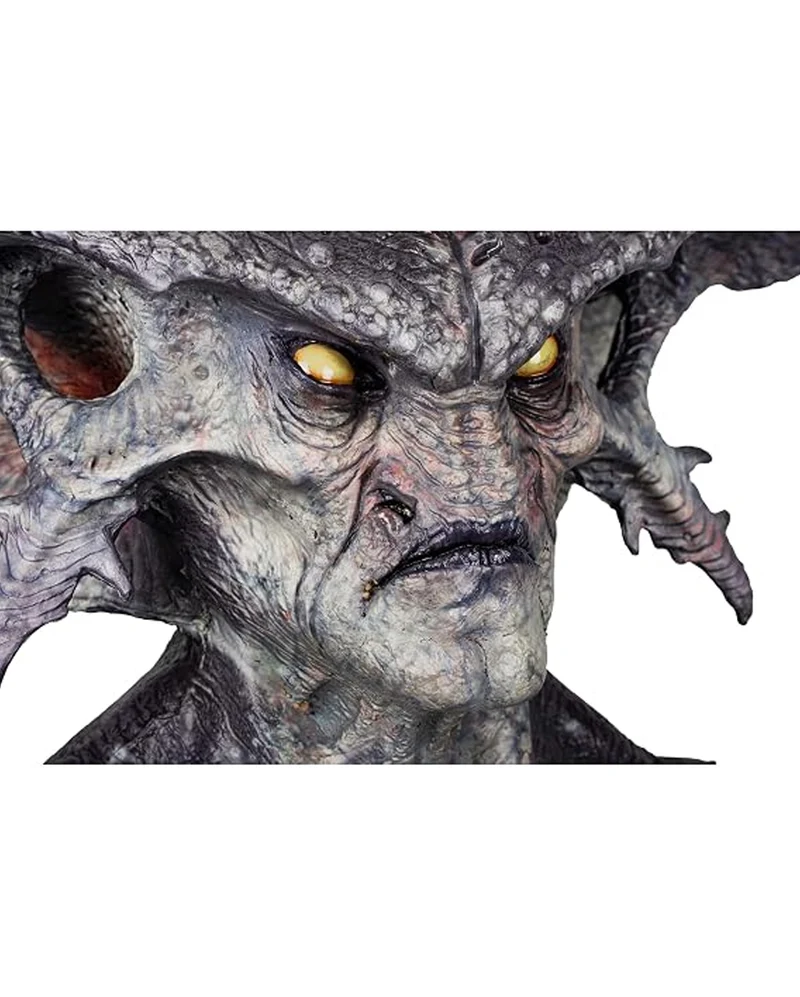 Warlord Dämonen Maske mit Hörner & Brustplatte