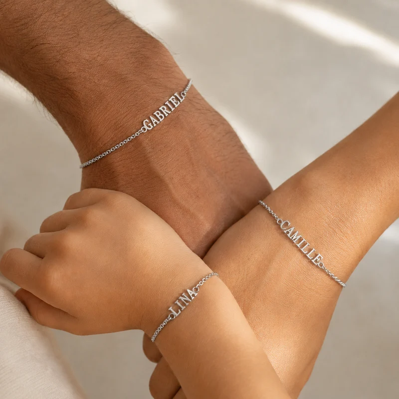 Familienarmband Silber