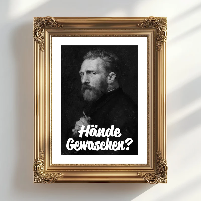 Hände gewaschen Poster Badezimmer Bild Schwarz Weiß Vintage Print Toiletten Poster Gäste WC Deko Geschenk Hauskauf Einweihungsparty Art Deco