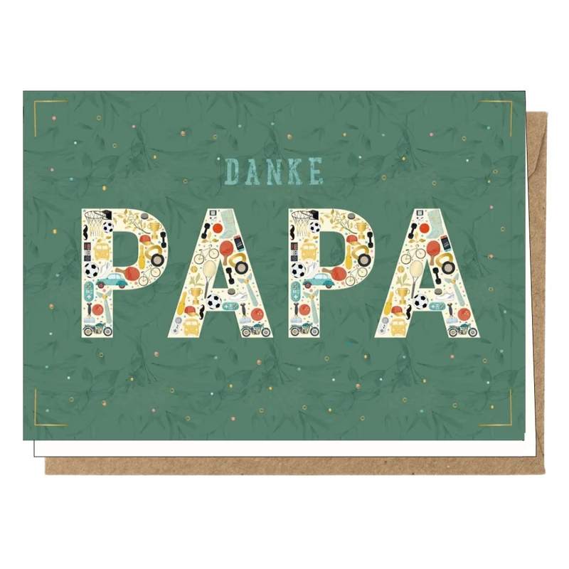 Grußkarte "Danke Papa"