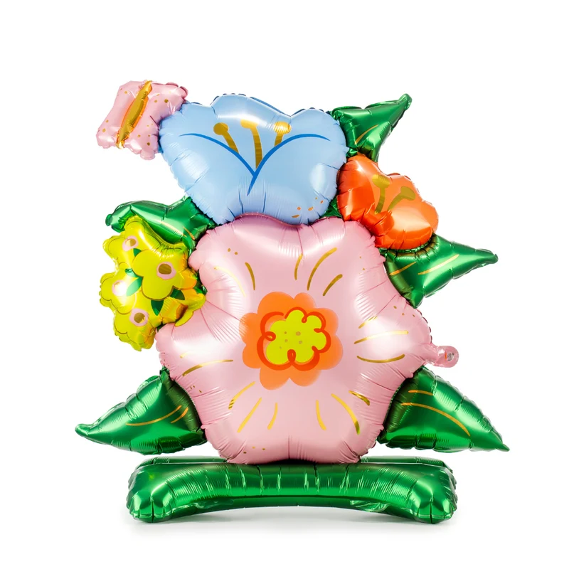 Folienballon XXL Stehendes Blumen-Ensamble