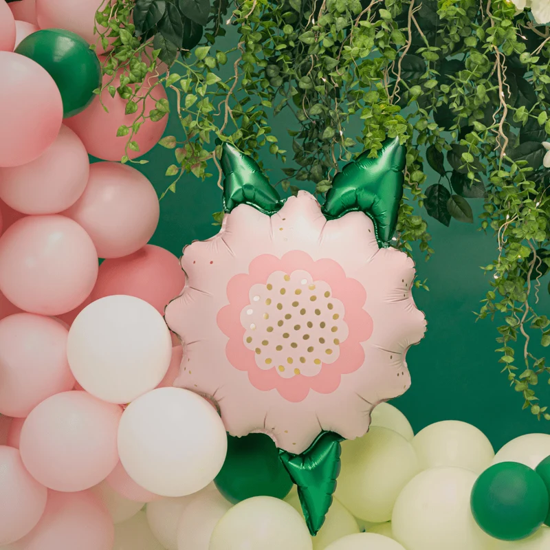 Folienballon Blume Rosa