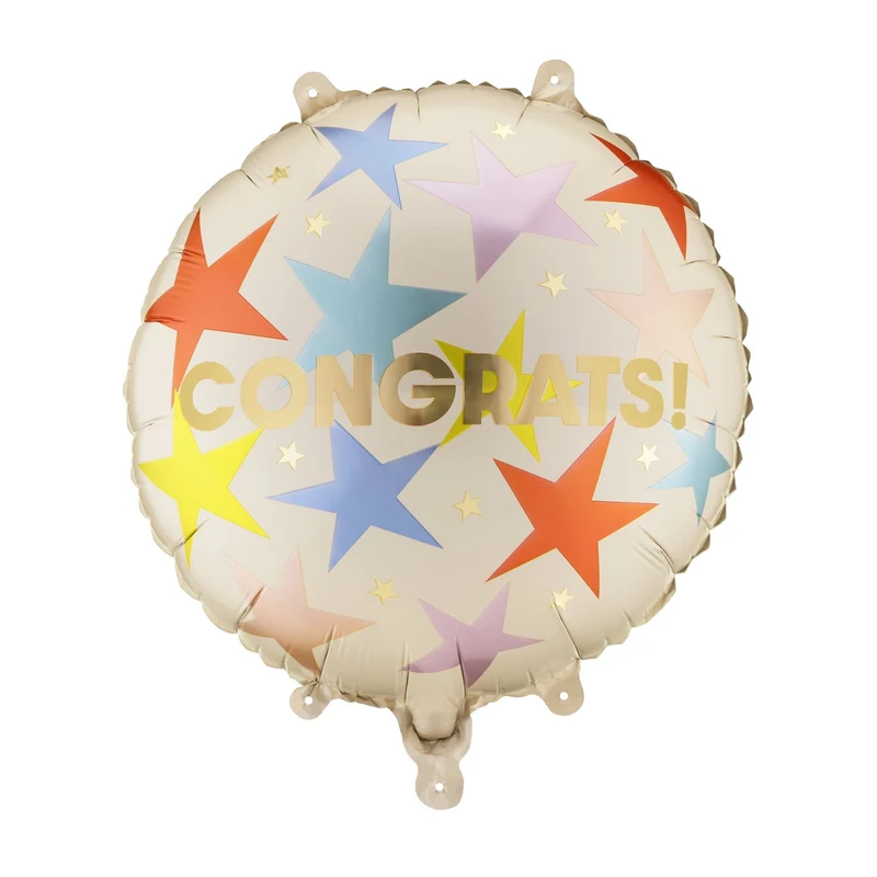 Folienballon "Congrats!" Sterne
