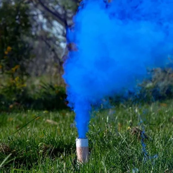 Rauchbombe 22,5 cm Gender Reveal - Blau