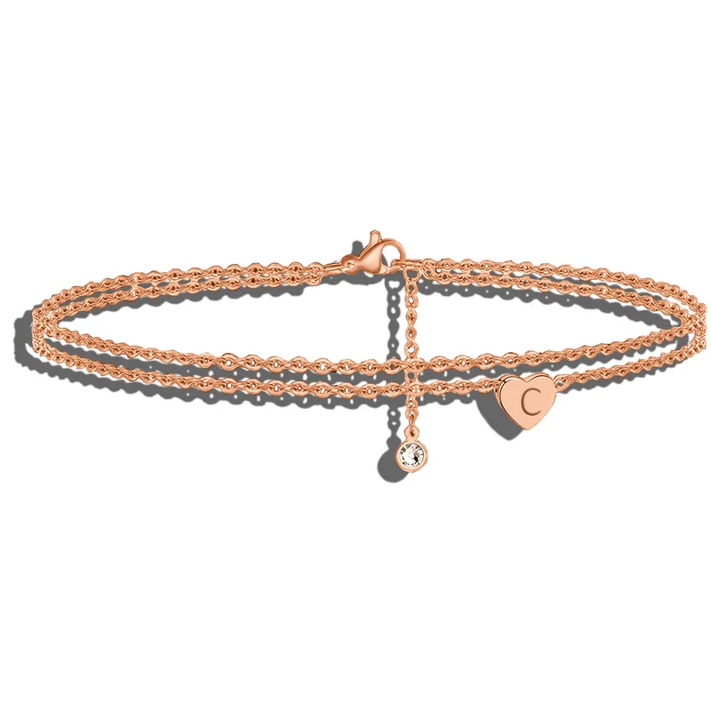 Mutter Tochter Armband Rosegold