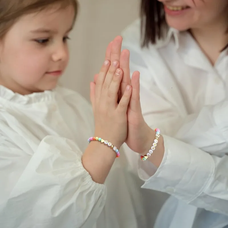 Mutter Tochter Armband Perlen