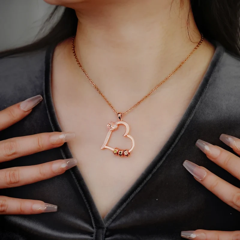 Familienkette Rosegold