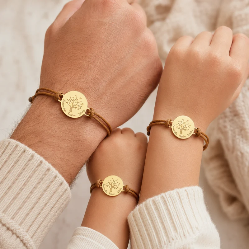 Personalisierte Armbänder Familie