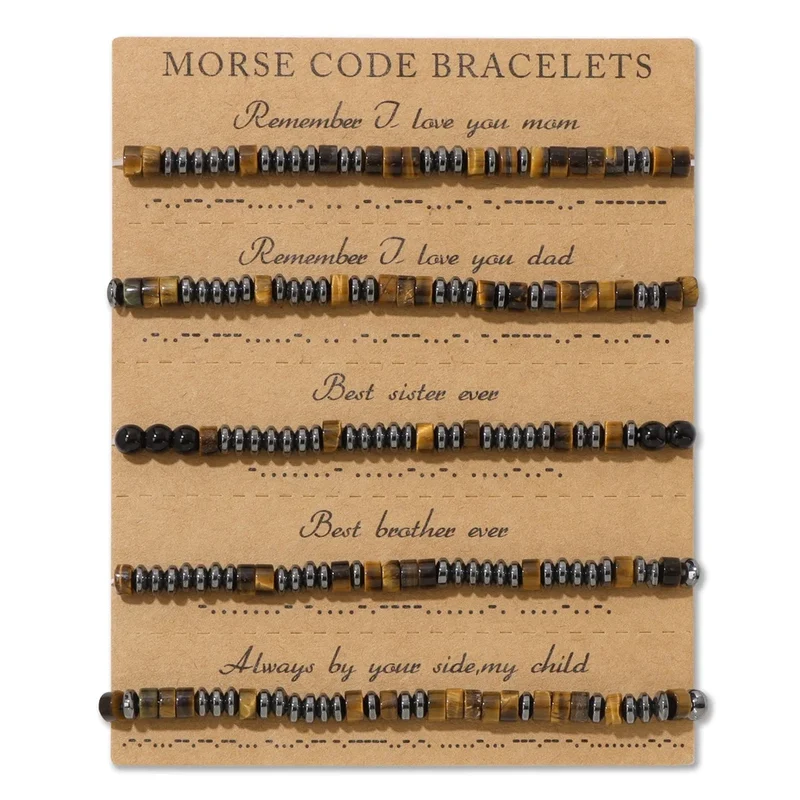 Morse Code Armband Für Familie