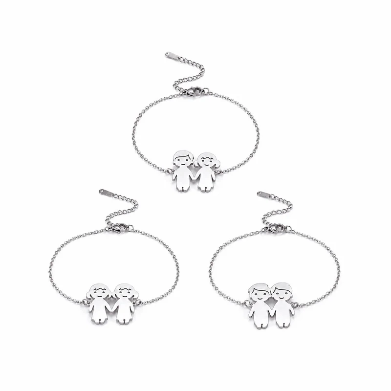 Familien Armband Silber