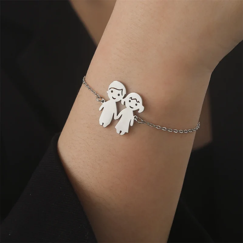 Familien Armband Silber