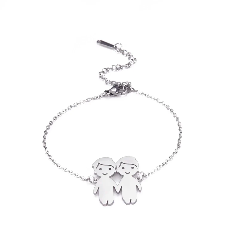 Familien Armband Silber