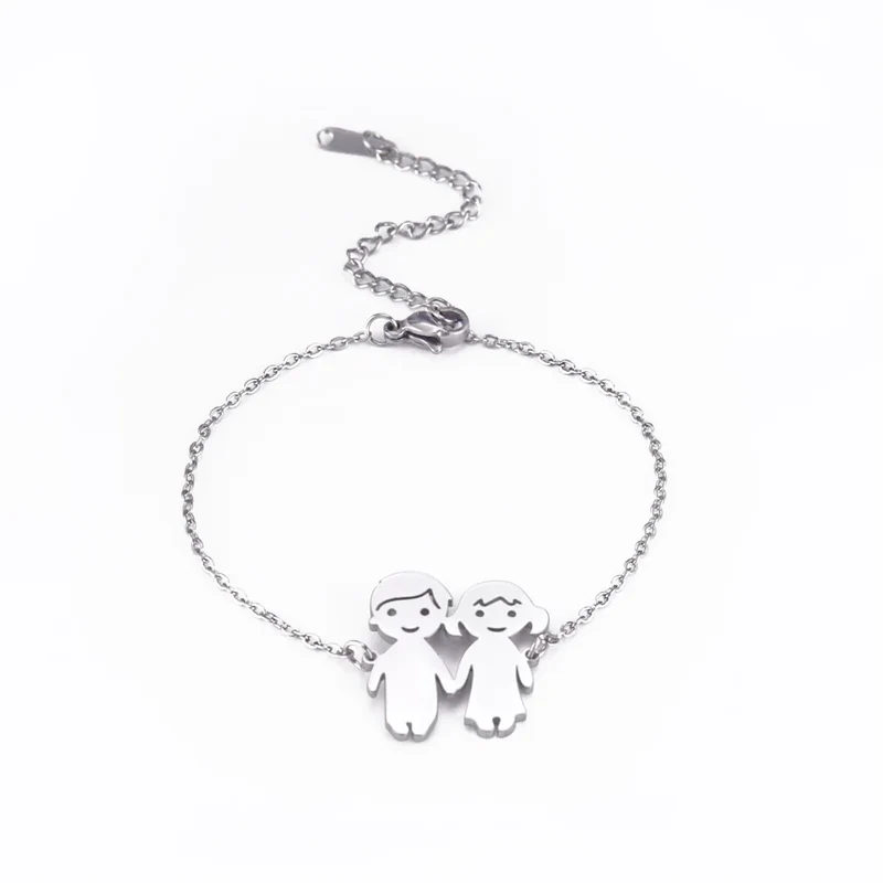 Familien Armband Silber