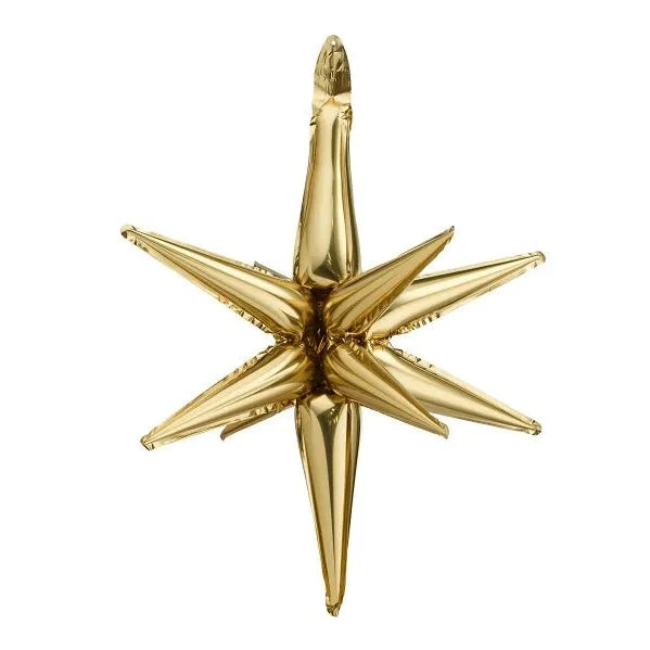 Folienballon Stern 3D 50cm Gold