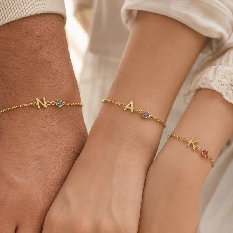 Geburtsstein Armband Familie