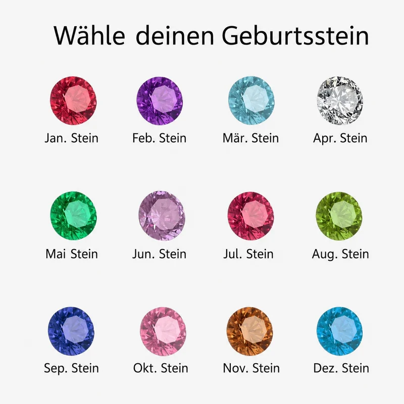 Geburtsstein Armband Familie