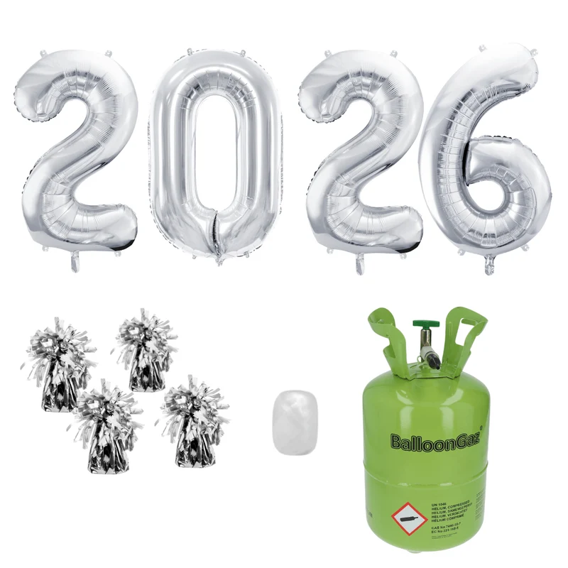 Helium-Set Silvester XL "2026"