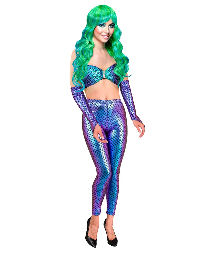 Meerjungfrau Metallic Leggings