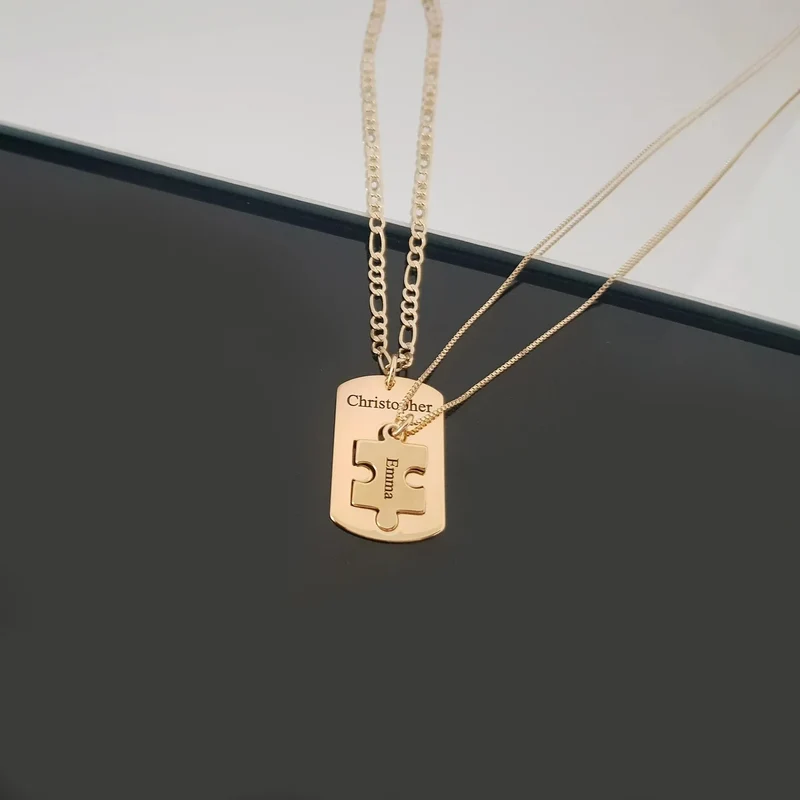 Mutter Tochter Kette Rosegold