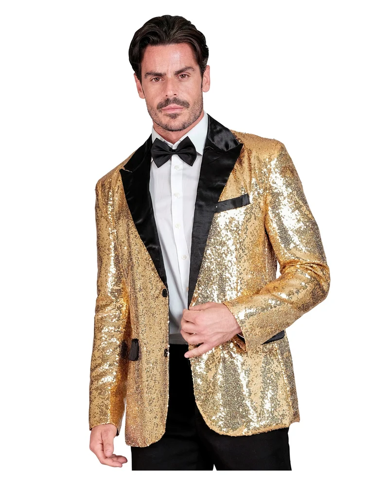 Goldene Paillettenjacke für Herren