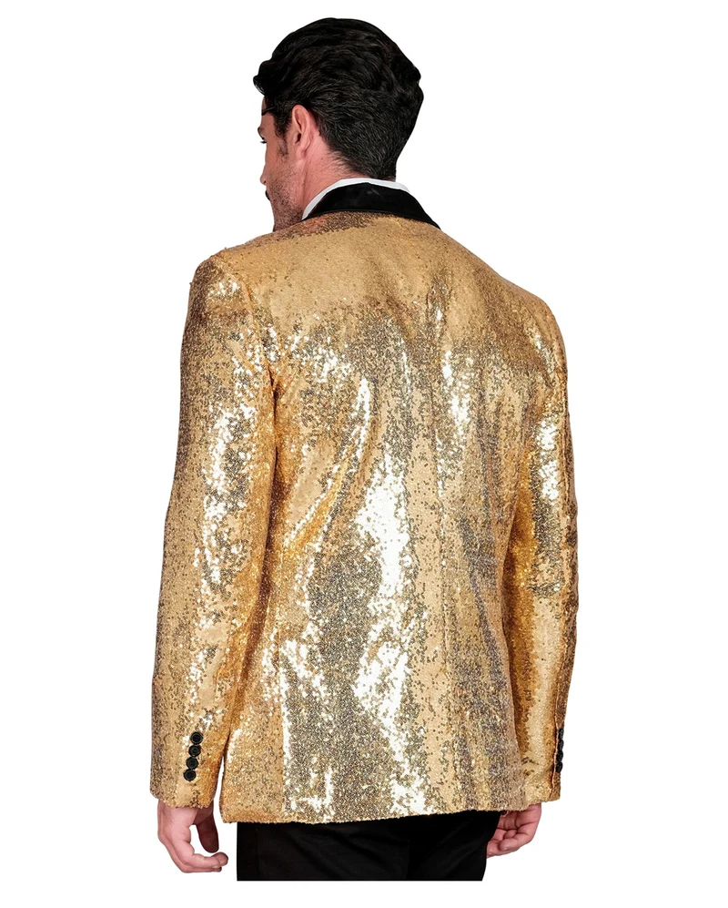 Goldene Paillettenjacke für Herren