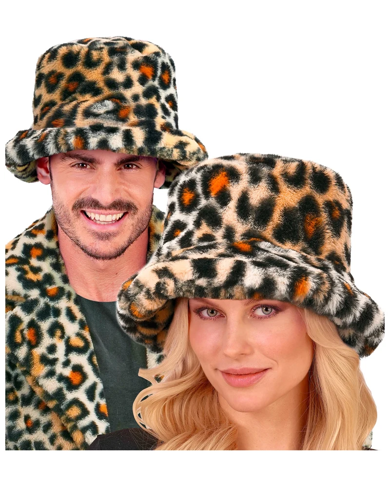 Leopardenmuster Plüsch Partyhut