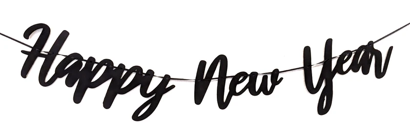Girlande "Happy New Year" Ø 70cm