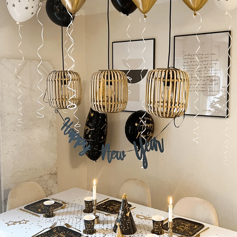 Girlande "Happy New Year" Ø 70cm