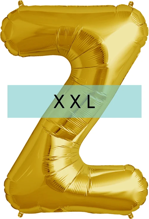 Buchstaben Ballon Z XXL Gold