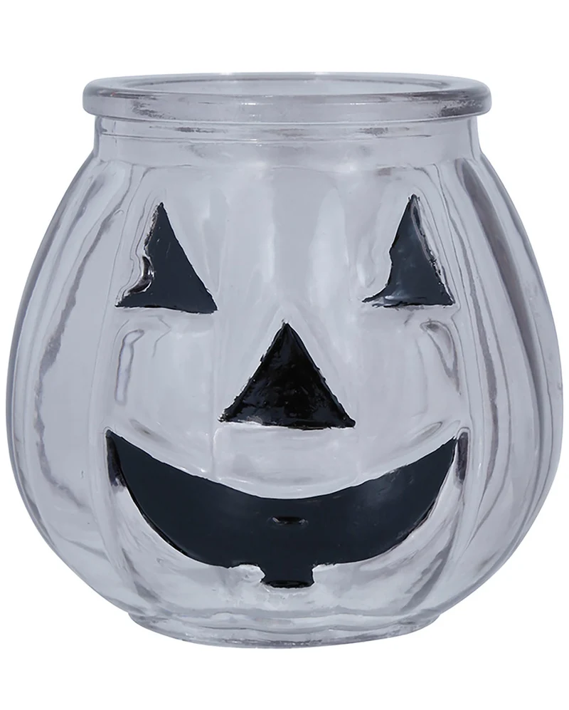 Halloween Kürbis Kerzenglas