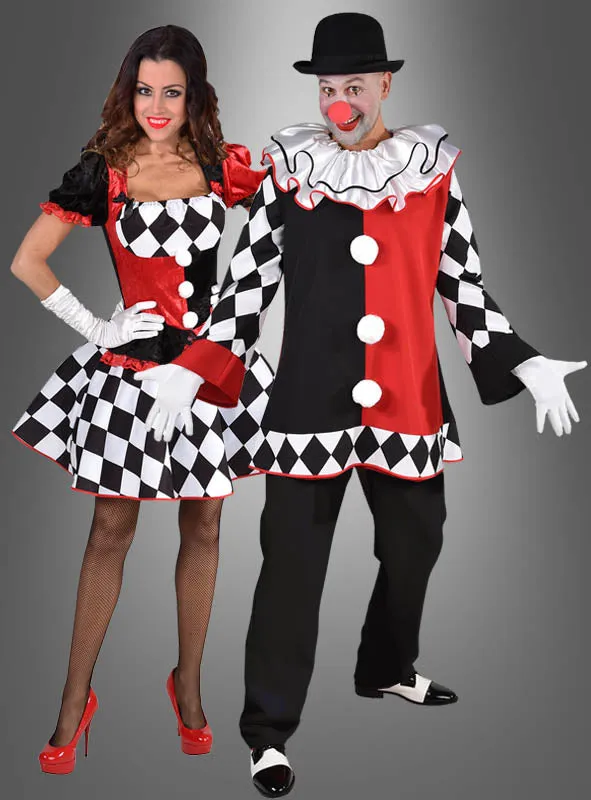 Deluxe Harlekin Clown Oberteil
