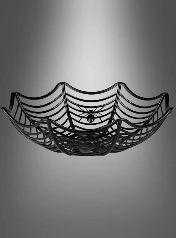 Spinnennetz Dekoschale Halloween 27 cm