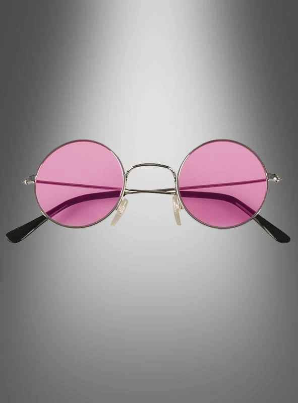 70er Jahre Nickelbrille Hippie Flower Power