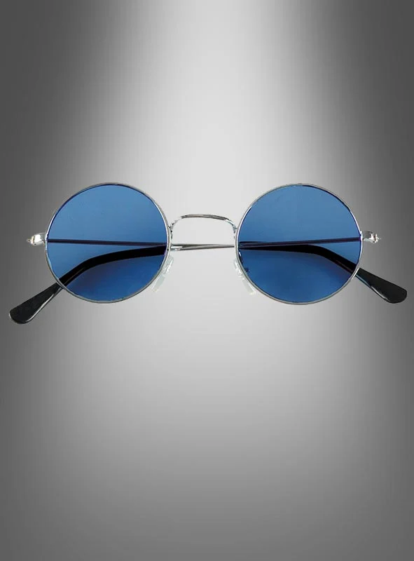 70er Jahre Nickelbrille Hippie Flower Power