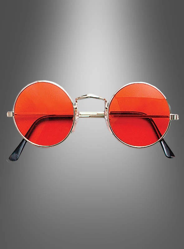 70er Jahre Nickelbrille Hippie Flower Power